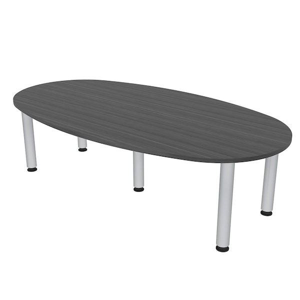 45.25 in W, 84 in L, 29 in H, Engineered Wood Top, Grey